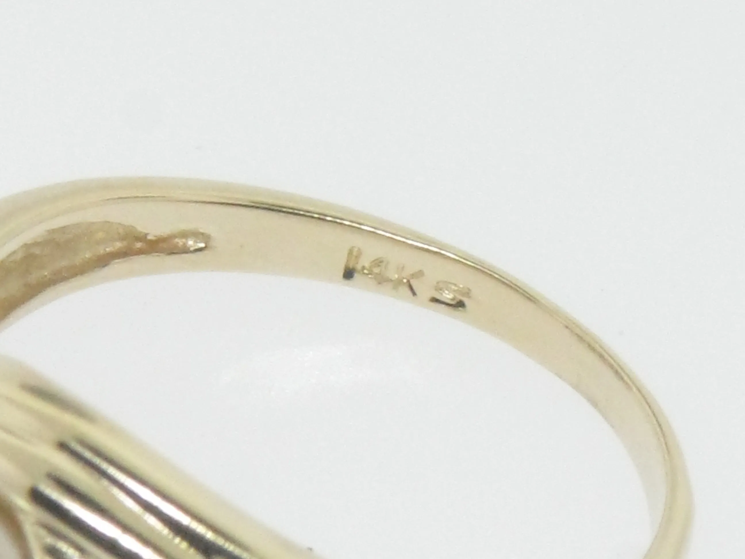 14K Yellow Gold 6mm Akoya Saltwater Pearl Ring Size 6 (Estate Jewelry)