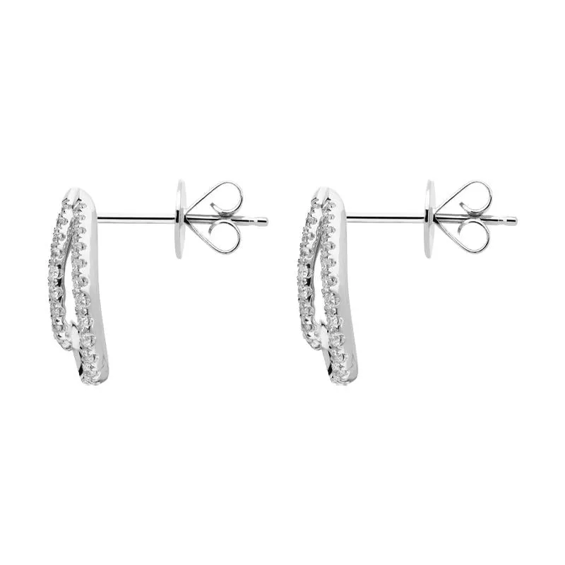 18ct White Gold 0.33ct Diamond Stud Earrings