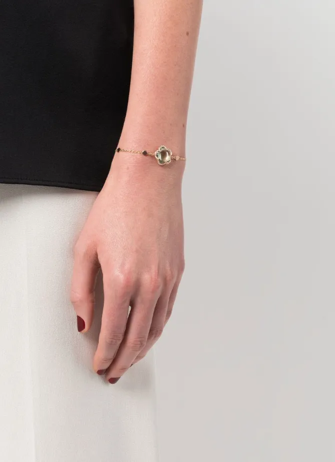 18kt rose gold Bon Ton topaz and diamond bracelet