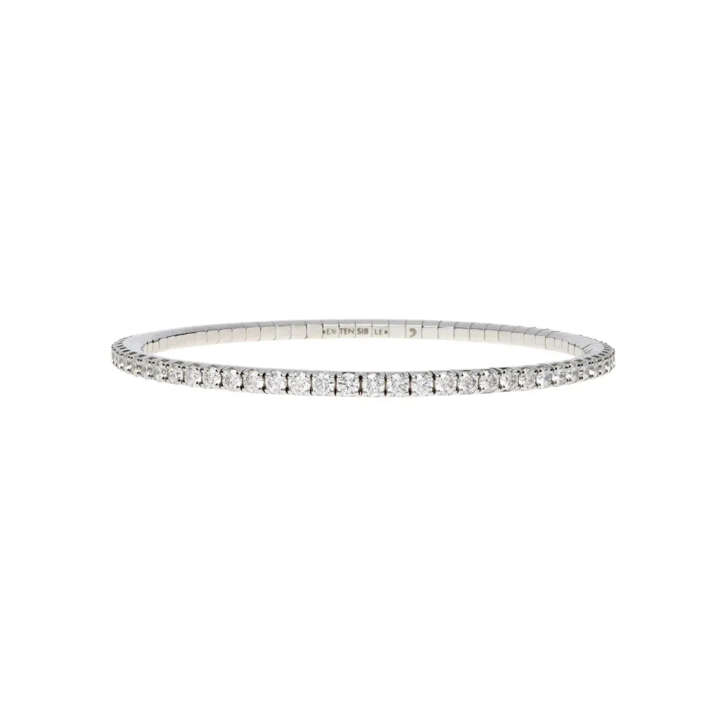3.35CT Diamond Stretch Tennis Bracelet