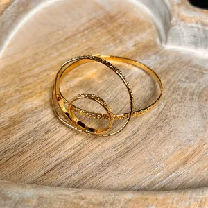 ANGELA metal circles bangle bracelet
