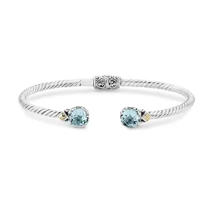 Bali Blue Topaz Bangle Bracelet