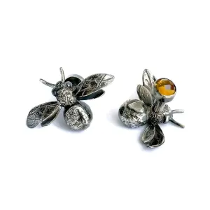Bee and Citrine cufflinks
