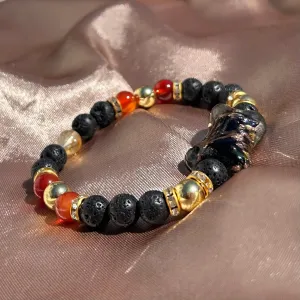 Carnelian x Citrine x Hematite x Lava Rock Bracelet