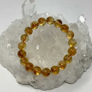 Citrine 10mm 2-Piece Round Bracelet Set
