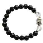 Citrine & Onyx Buddha Bracelet