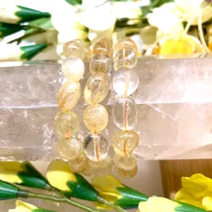 Citrine Tumbled Stone Bracelet (Joy and Confidence)