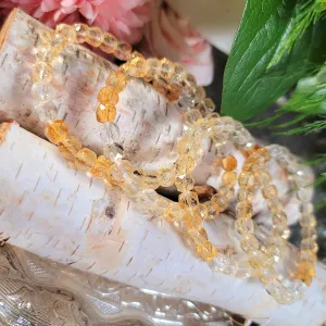 Citrine Waterfall Faceted Bracelet for Abundance and Fulfilling Your Destiny