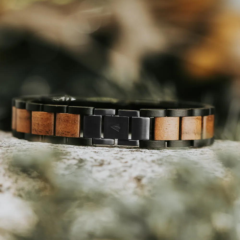 Classic Ebony Walnut Engravable Bracelet