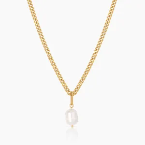 Colette Pearl Curb Necklace