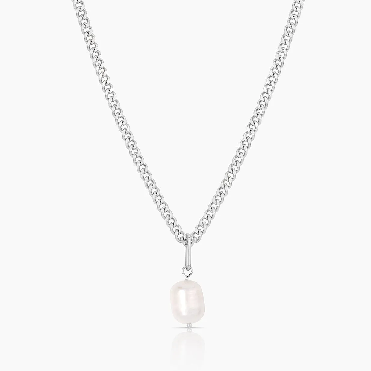 Colette Pearl Curb Necklace
