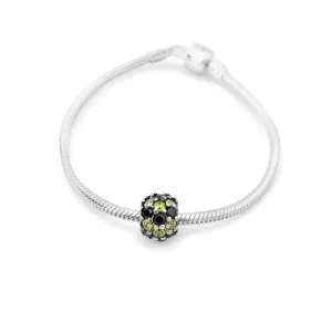 Cristy Cali Swarovski Black & Gold Charm Bracelet