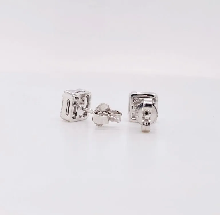 Deco Diamond Studs