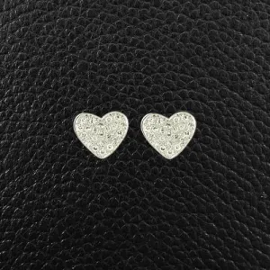 Diamond Heart Earrings