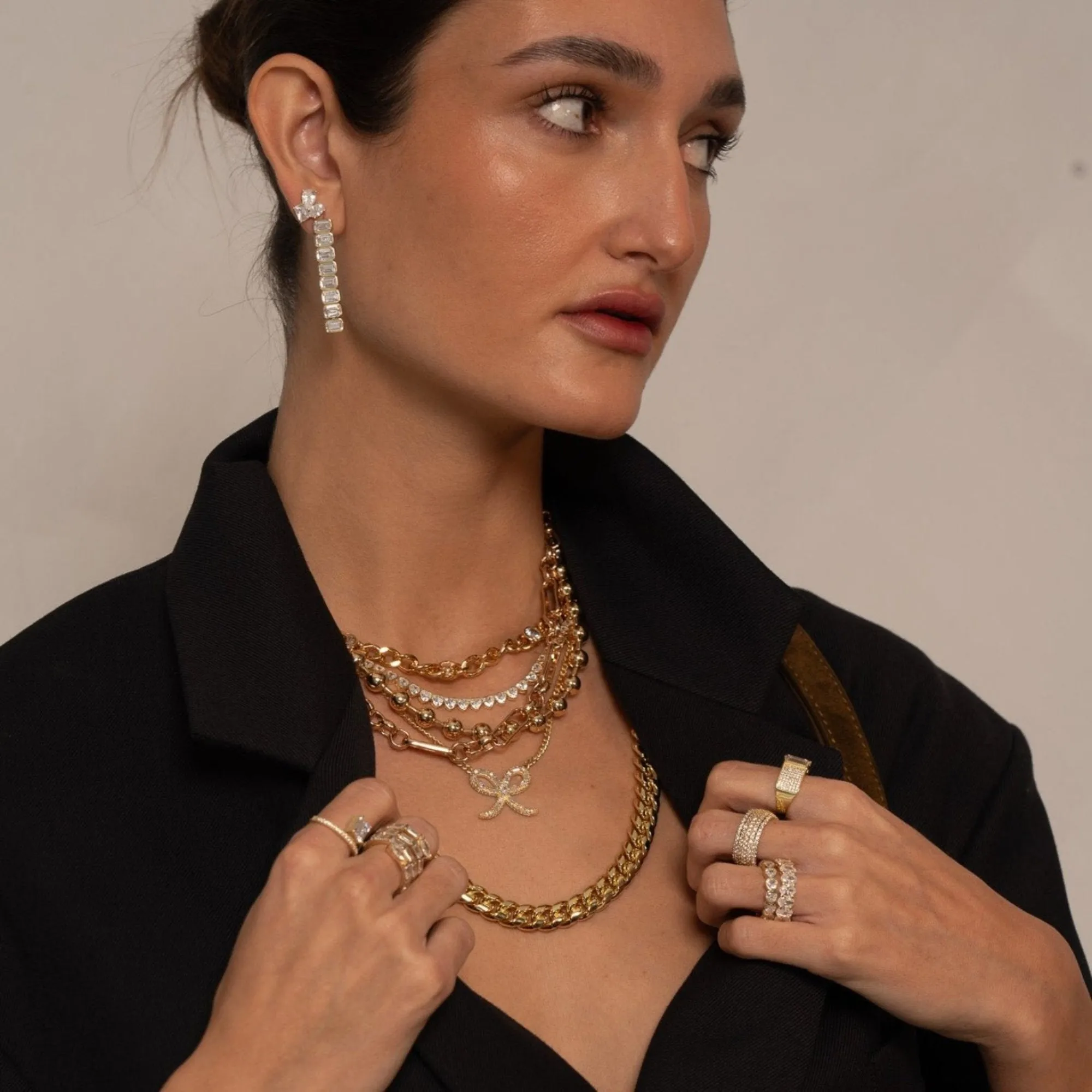 Emerald Bezel-Set Drop Earrings