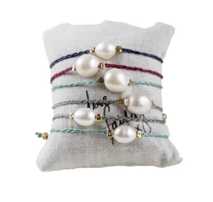 Fairley Pearl Rope Braclet Navy