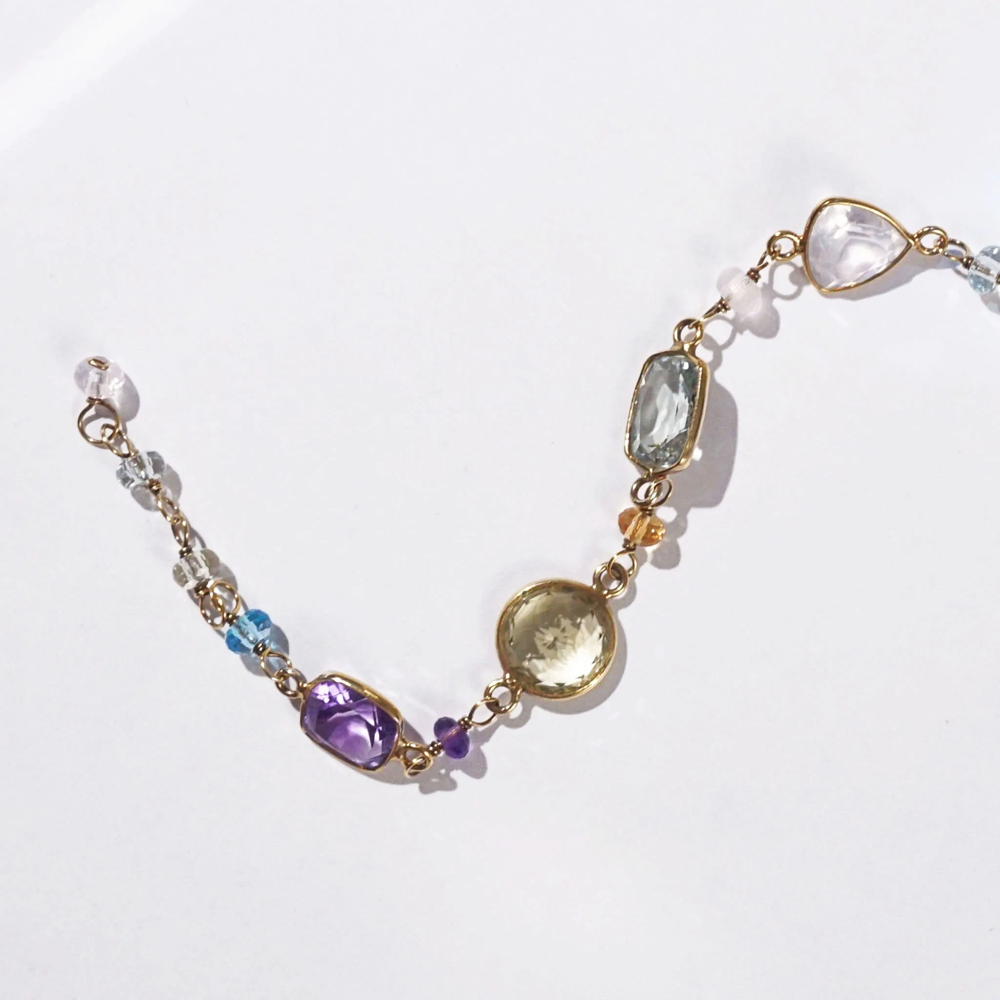 Gem-Grade Amethyst, Blue Topaz, Citrine, Blue Topaz, Rose Quartz, Lemon Quartz, Prasiolite