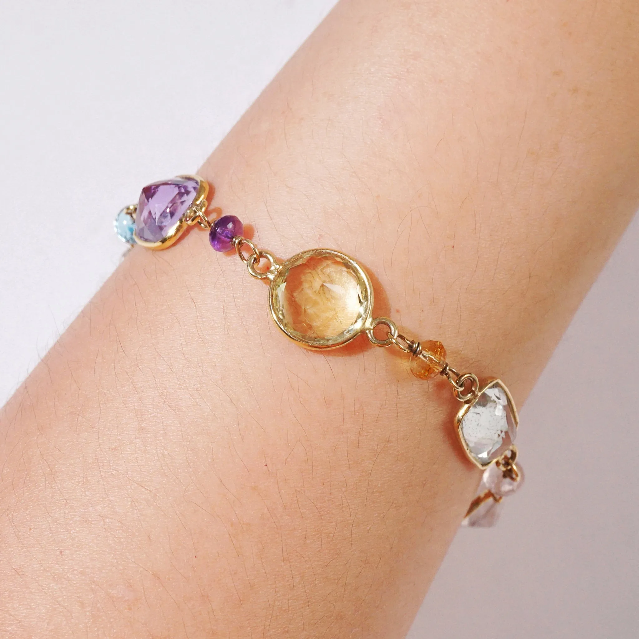 Gem-Grade Amethyst, Blue Topaz, Citrine, Blue Topaz, Rose Quartz, Lemon Quartz, Prasiolite