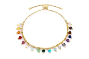 Lei Gemstone Bead Charm Bracelet
