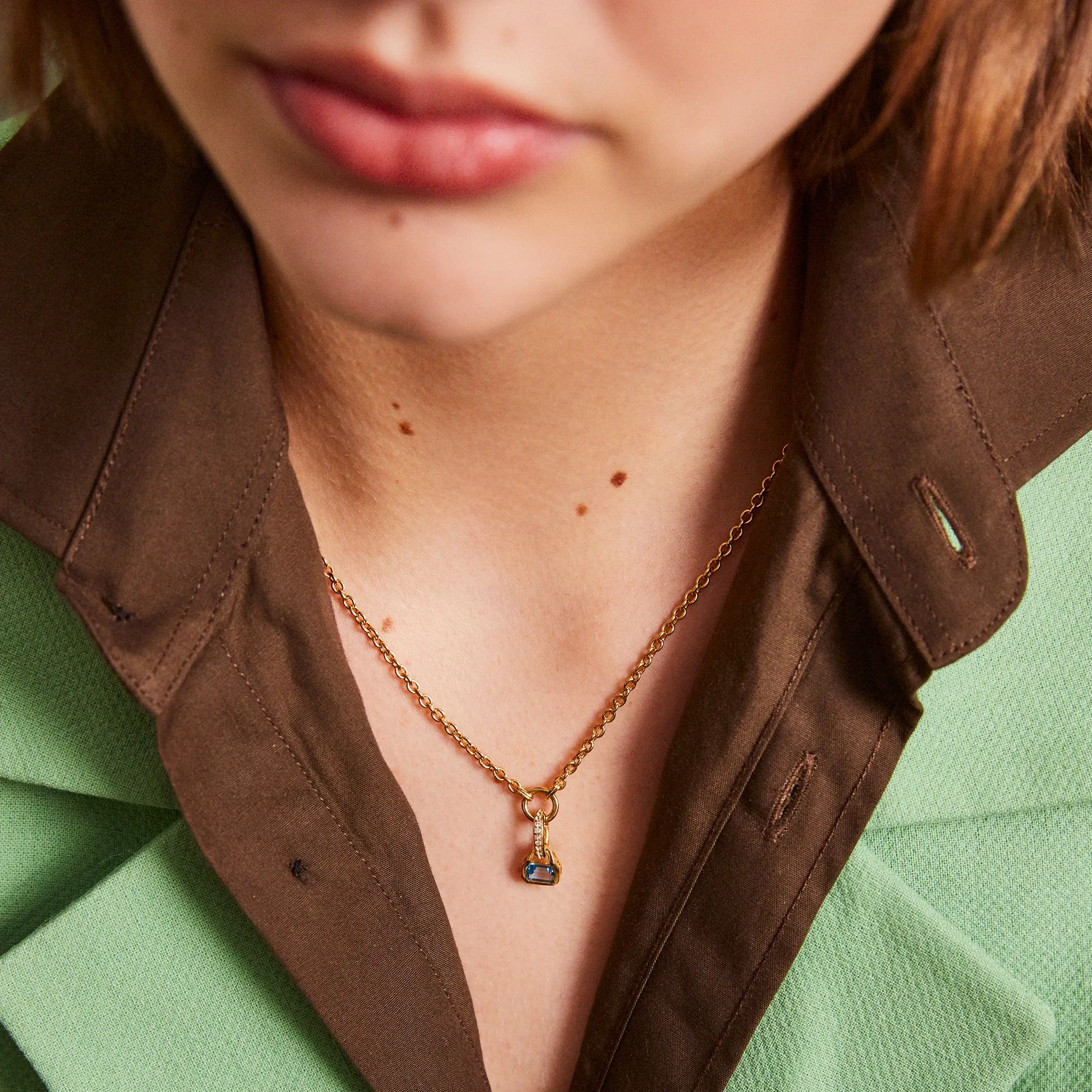 March: Blue Topaz Charm
