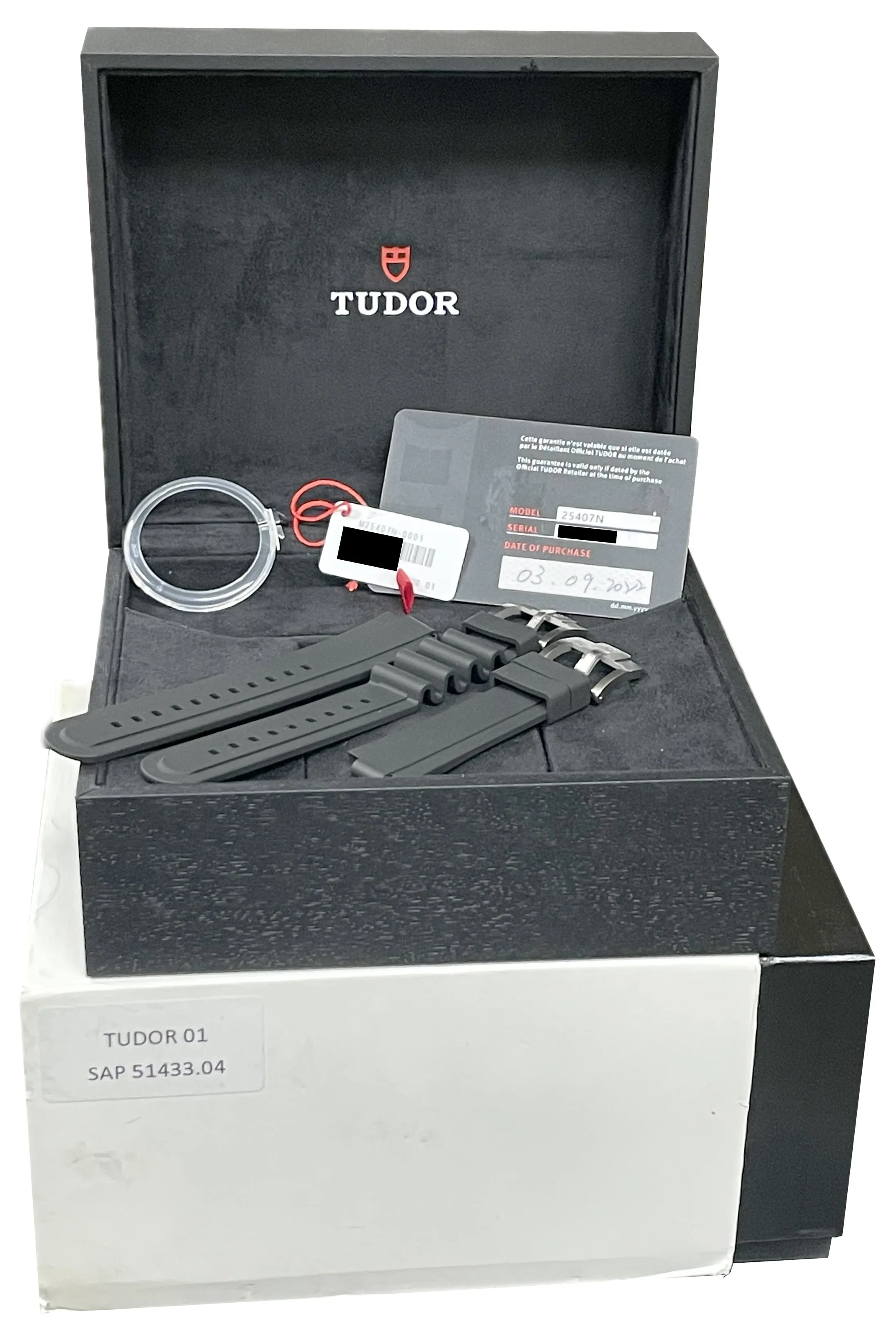 MINT PAPERS Tudor Pelagos Black Titanium 39mm 25407N Automatic Rubber Watch BOX