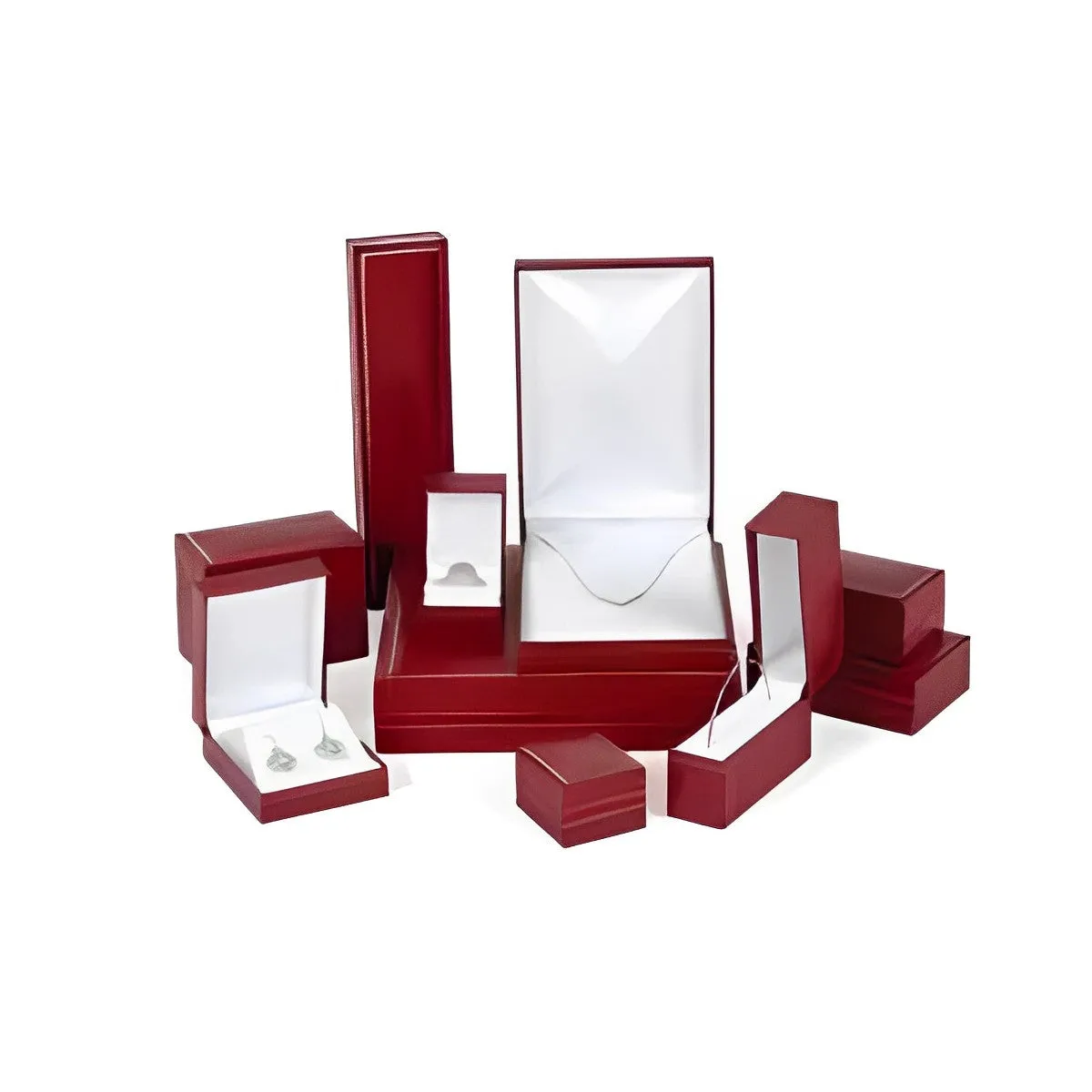 Paris Jewelry 18K Rose Gold Created Ruby 3Ct Emerald Cut Huggie Hoop Earrings Plated