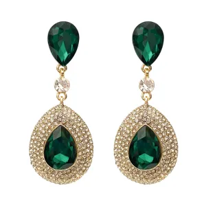 Philippa Earrings - Emerald