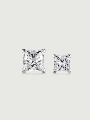 Princess Cut Diamond Earrings