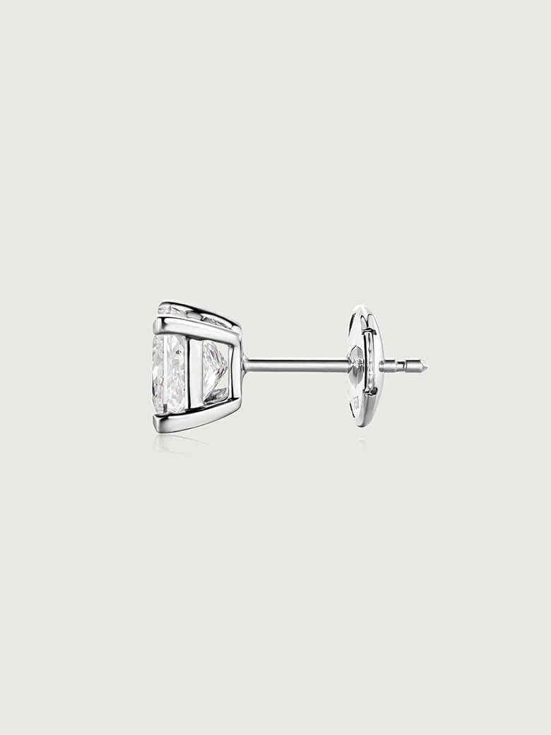 Princess Cut Diamond Earrings