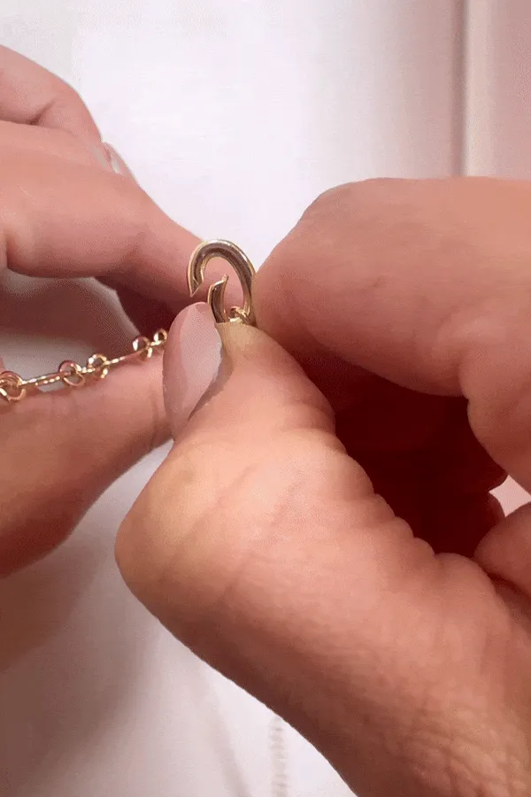 Silver Birthstone Charm - November/Citrine