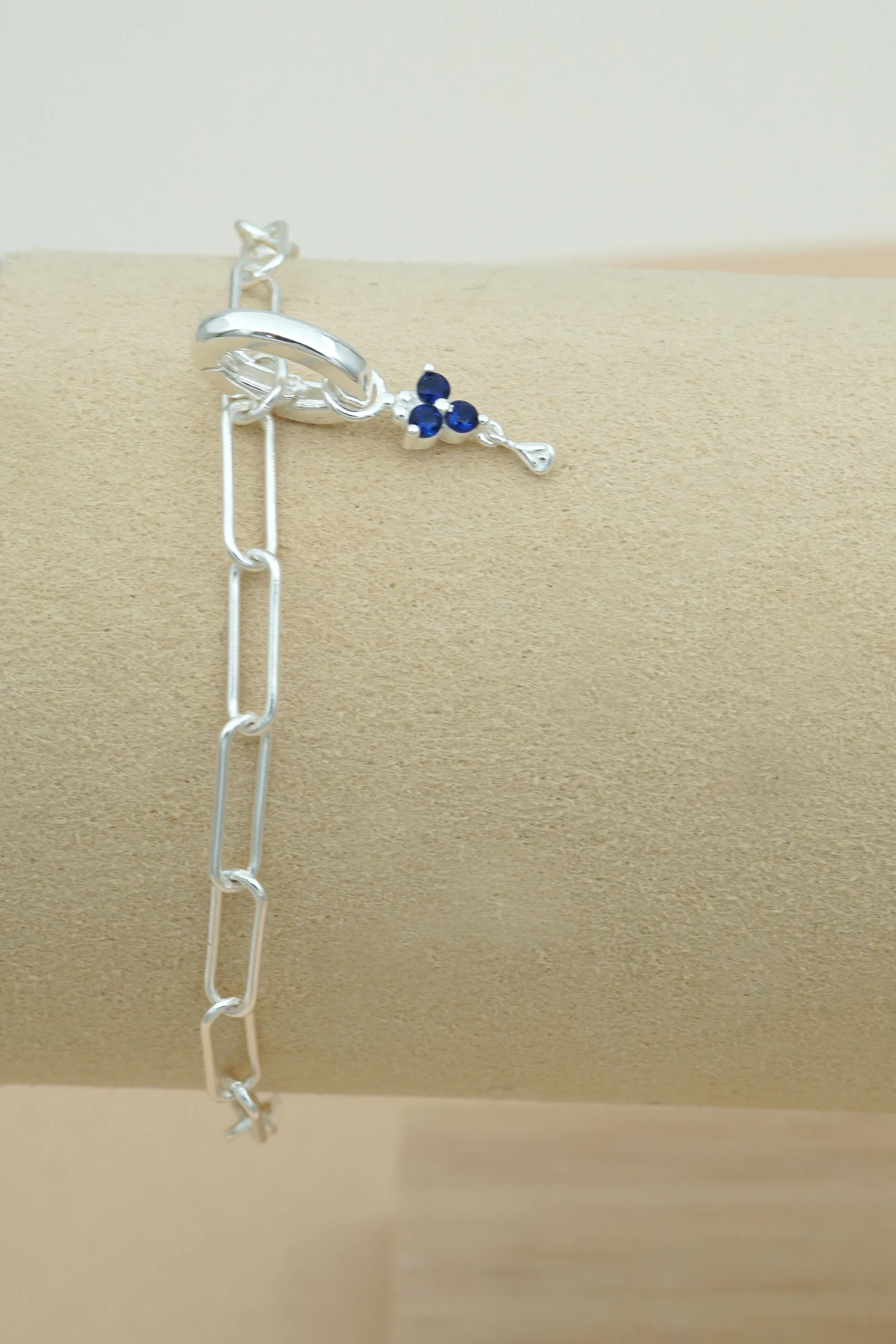 Silver Birthstone Charm - November/Citrine
