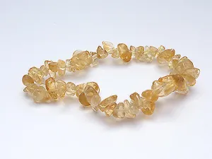 Single Strand Chip Bracelet - Citrine