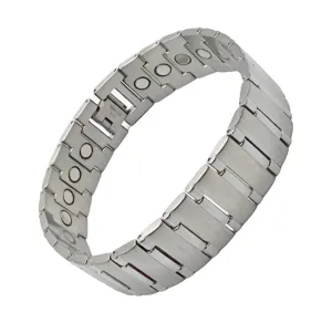 Stainless Steel Wide Magnetic Bracelet