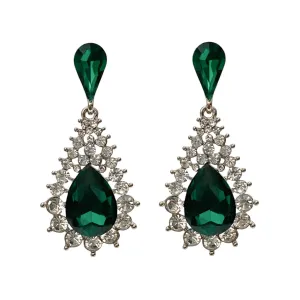 Verona Earrings - Emerald