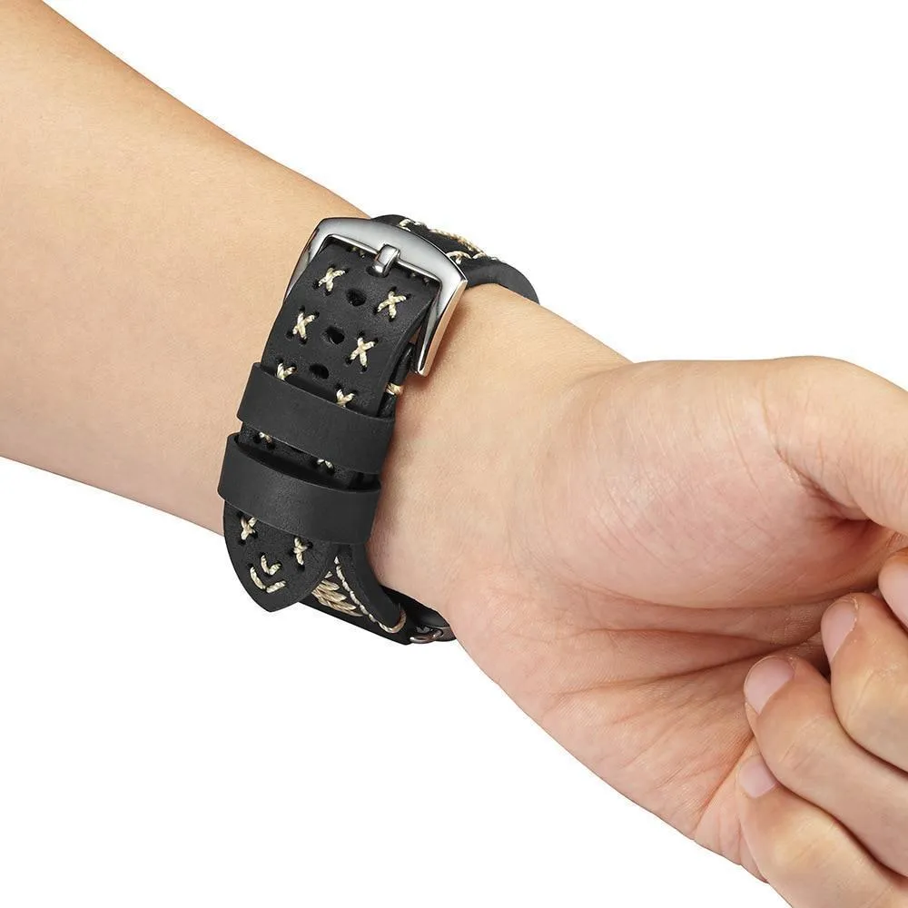 Vintage Handmade Genuine Leather Strap Thread Bracelet Series 7 6 5